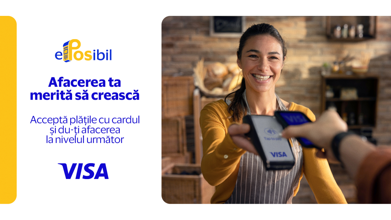 ePOSibil: programul Visa pentru digitalizarea afacerilor și accelerarea plăților electronice
