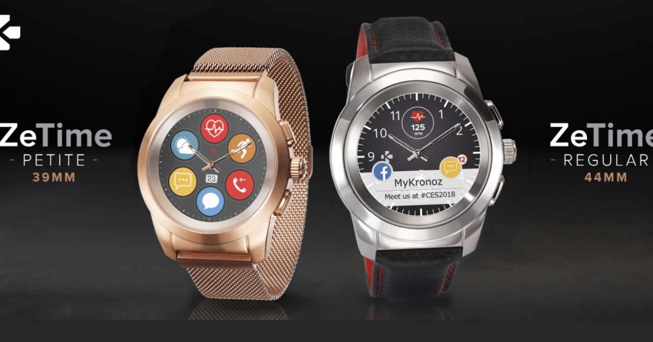 Smartwatch hibrid - MyKronoz ZeTime Petite, lansat oficial la CES 2018