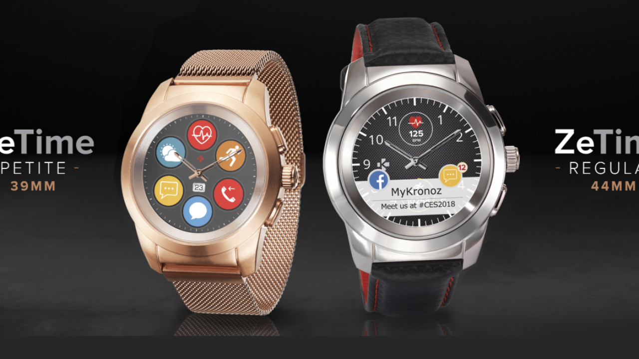 Smartwatch hibrid - MyKronoz ZeTime Petite, lansat oficial la CES 2018