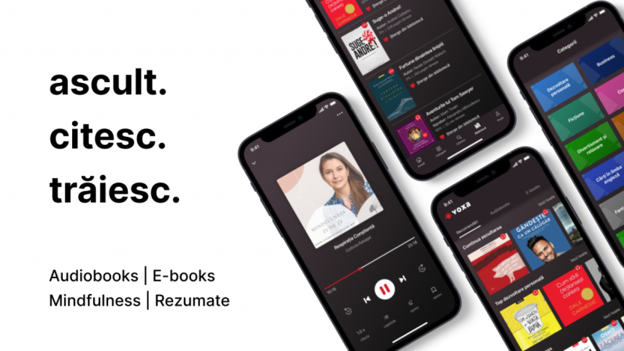 Voxa, platforma românească de audio-books, estimează afaceri de 700.000 de euro
