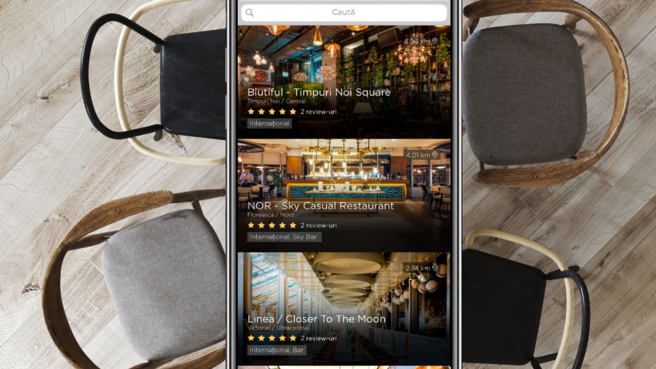450.000 euro pentru o aplicație prin care rezervi masă la restaurant
