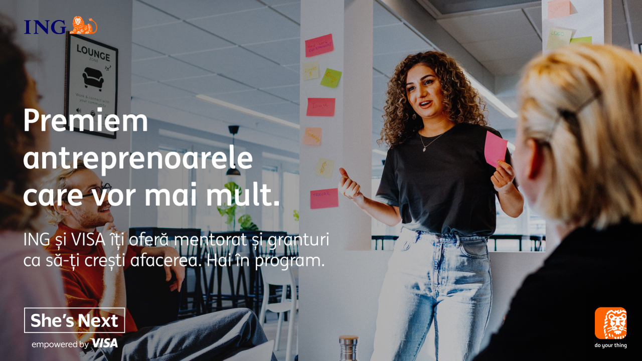 She's Next: program de coaching și finanțare pentru femeile antreprenor