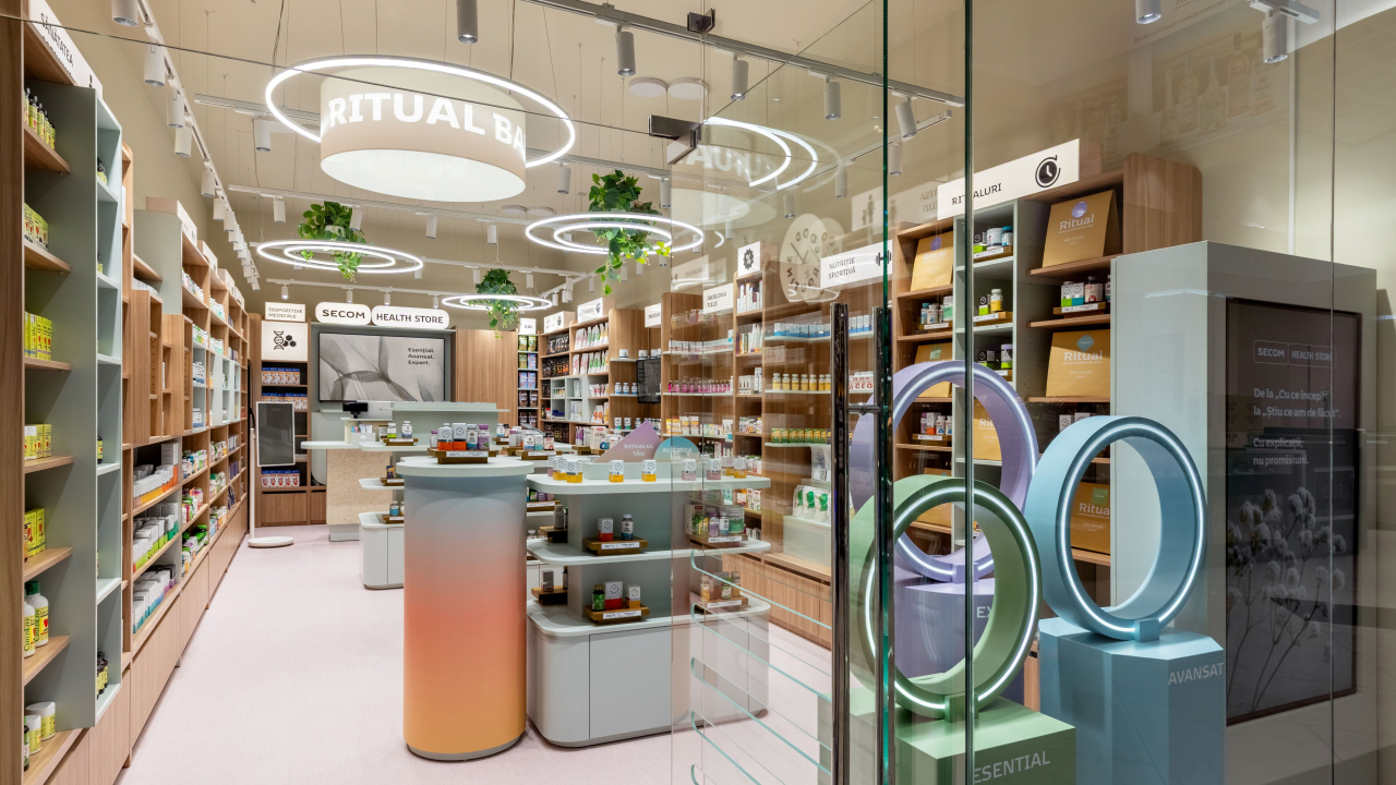 Secom transformă rețeaua proprie de retail în Secom Health Store: peste 1000 de produse laolaltă în spațiile rețelei de wellbeing