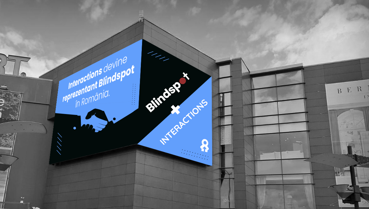Interactions, partener Blindspot pentru publicitate pe panourile digitale din România
