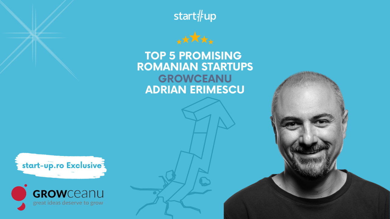 Adrian Erimescu, Growceanu: Top 5 promising Romanian startups