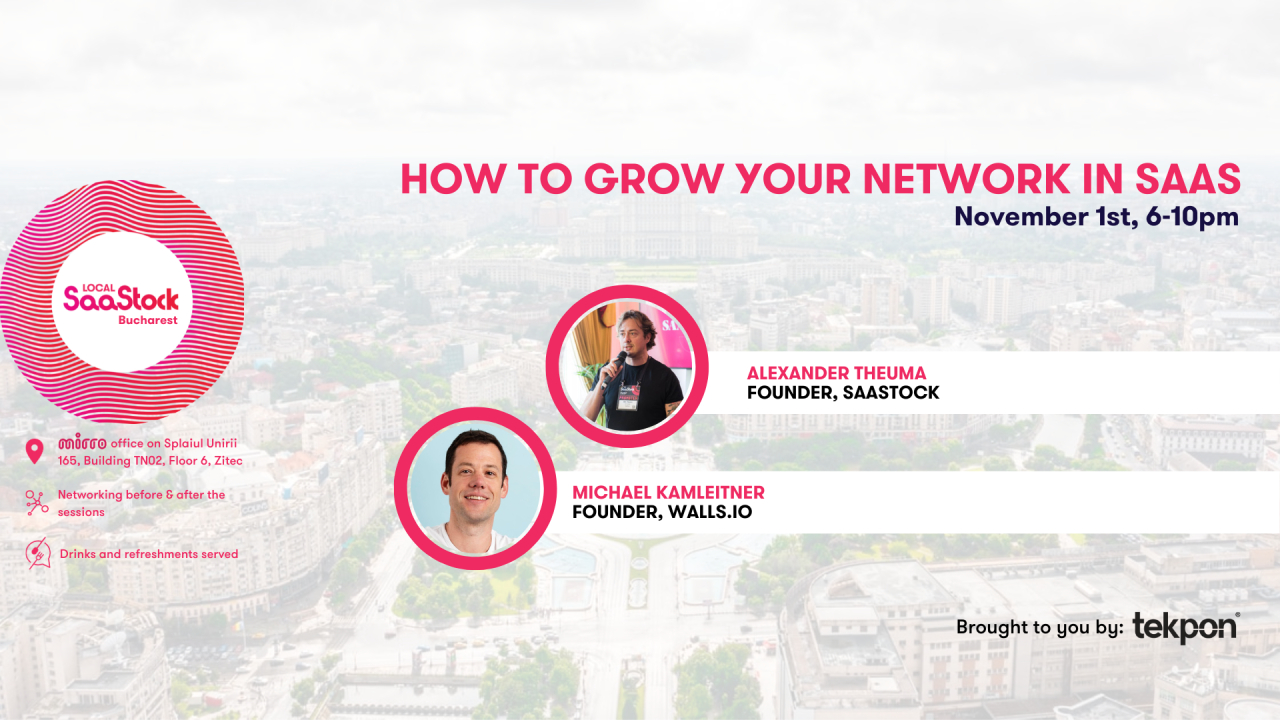 SaaStock: Cea mai importantă conferință de SaaS vine la București pe 1 noiembrie