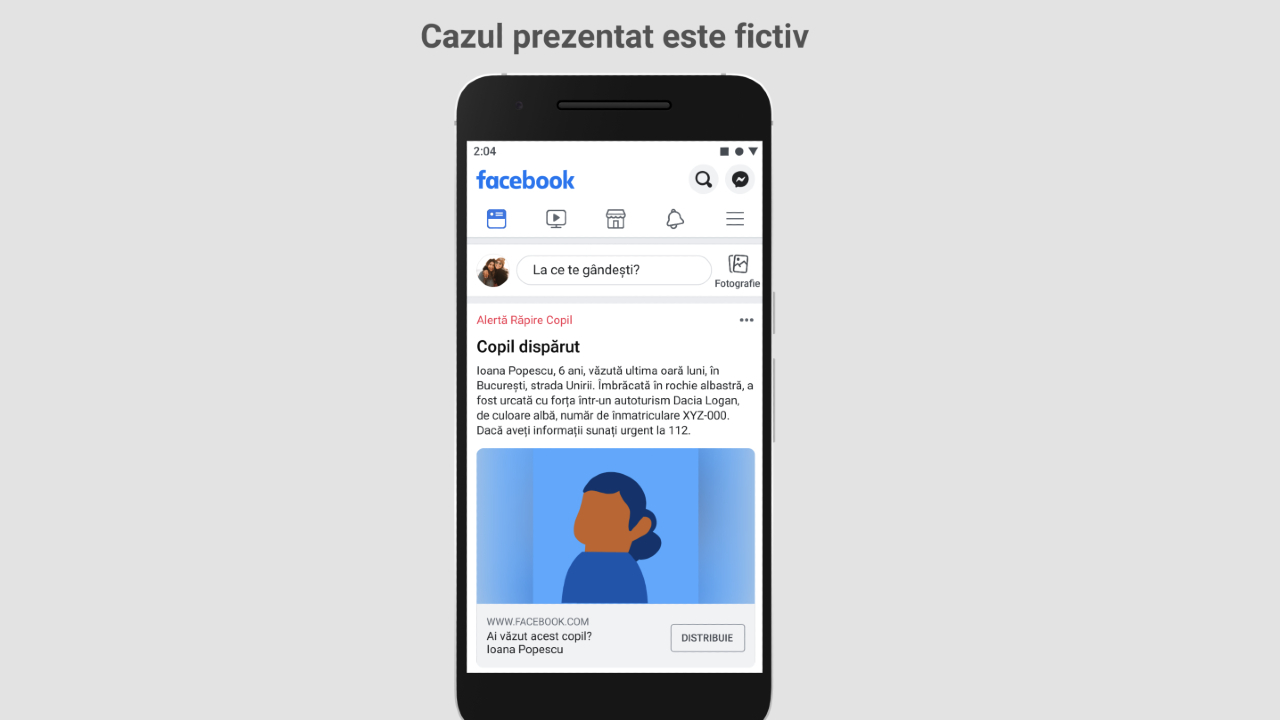 Facebook lansează un sistem de alertă pentru localizarea copiilor dispăruți