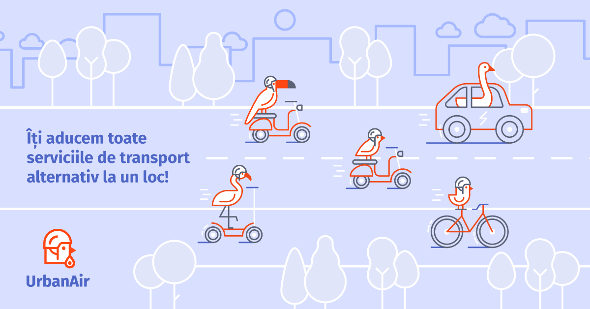 Urban Air, platforma locală ce-ți arată toate soluțiile de transport alternativ