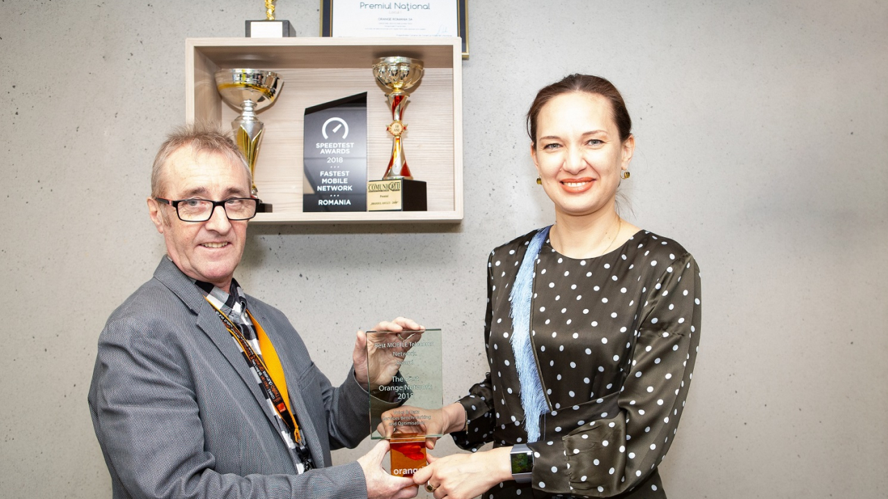Orange, desemnată cea mai bună rețea din România