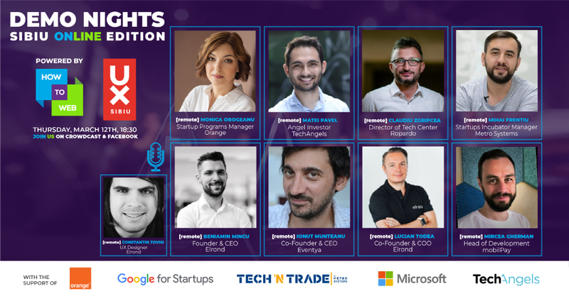 Demo Nights Sibiu / Online Edition: Startup-urile fac pitch de la distanță