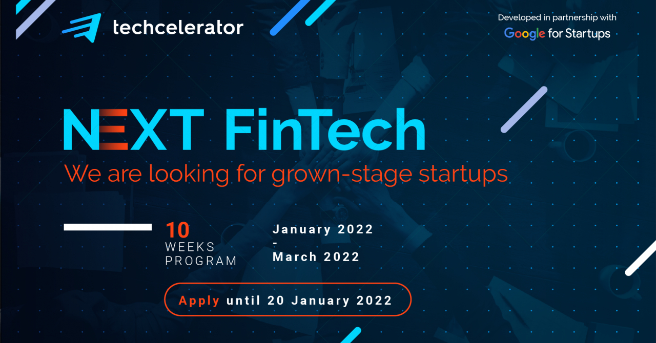 Techcelerator launches the second edition of NEXTFintech