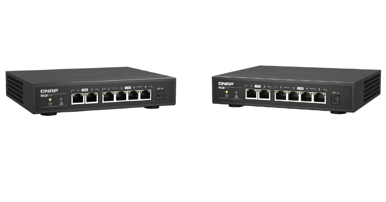 QNAP lansează switch-urile fără management cu conectivitate 10GbE și 2,5GbE