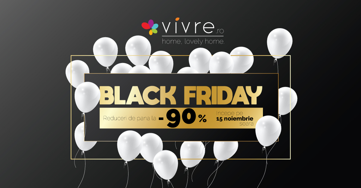 Black Friday la Vivre - reduceri de până la 90% la toate categoriile