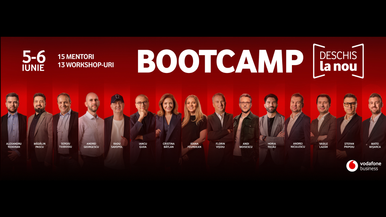 Înscrieri gratuite la bootcamp-ul Vodafone Business: 300 de locuri disponibile