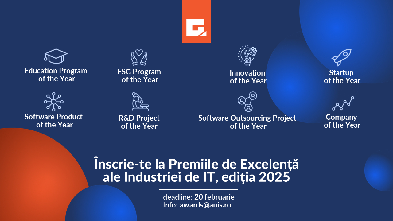 Cum te poți înscrie la „Premiile de Excelență ale Industriei IT”