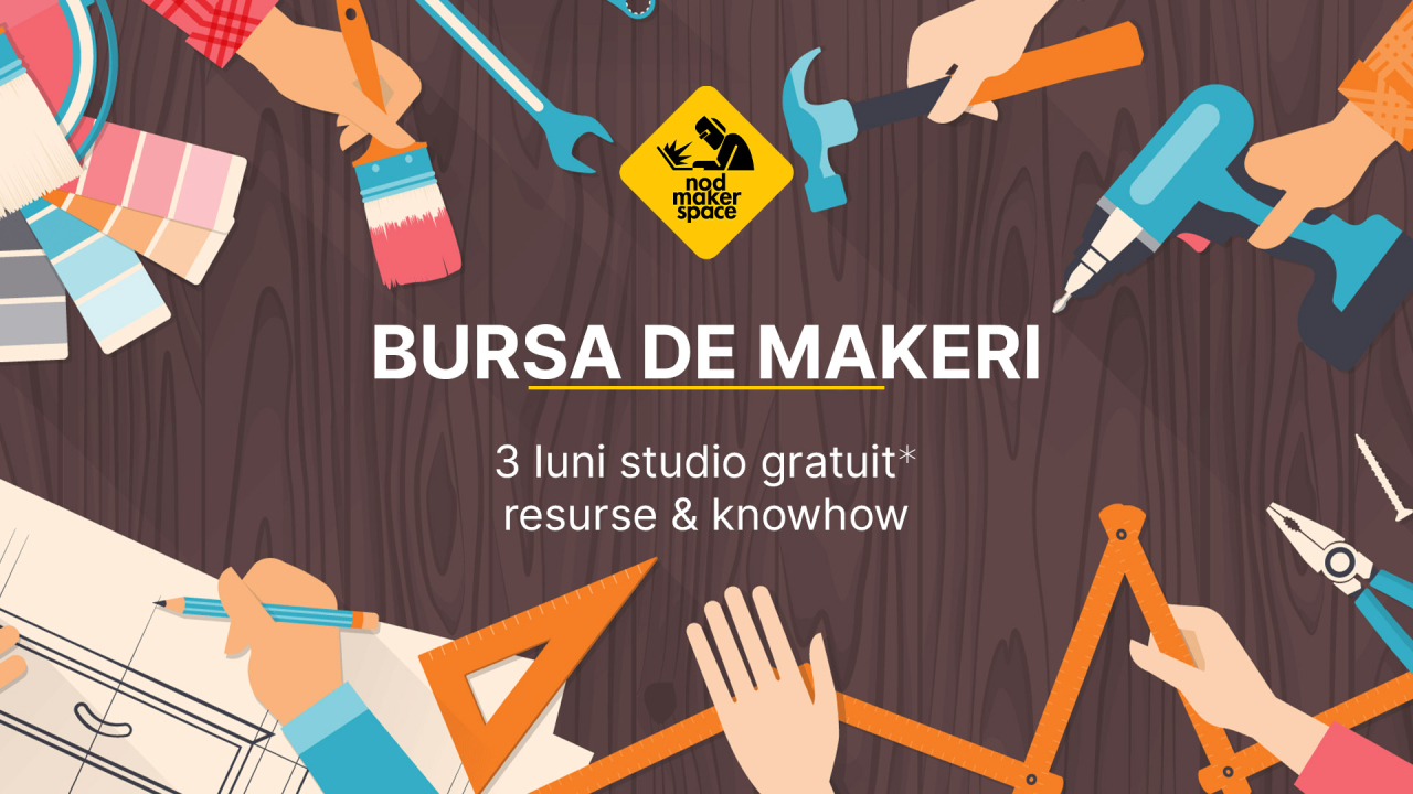 Bursa de makeri: 3 luni studio gratuit, resurse și know how pentru startupuri