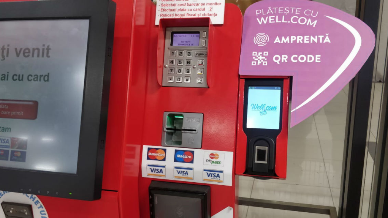 Clienții Auchan pot plăti cumpărăturile prin autentificare cu amprenta