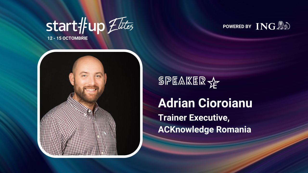 Ce poți învăța despre vânzări de la Adrian Cioroianu la Startup Elites 2023