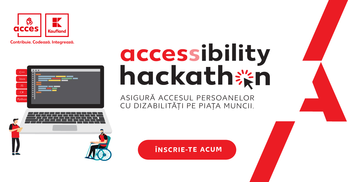 Hackathon IT pentru integrarea persoanelor cu dizabilități pe piața muncii