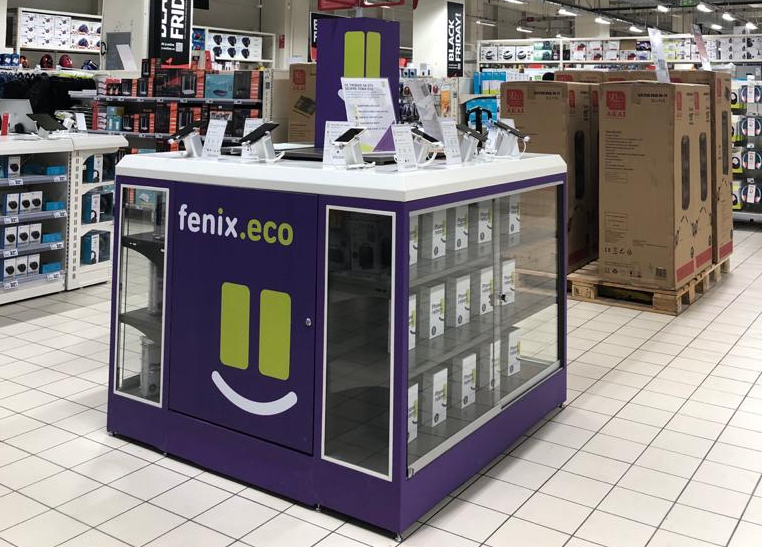 fenix.eco vinde telefoane recondiționate în magazinele Auchan