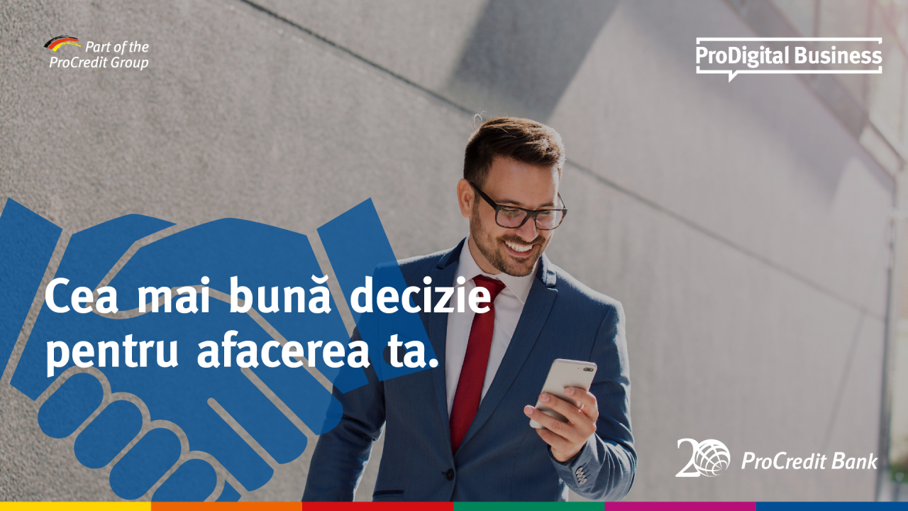 ProCredit Bank lansează ProDigital Business, platforma destinată clienților business pentru deschidere cont