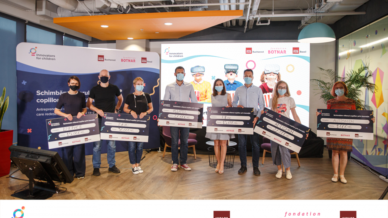 100.000 de euro pentru 5 startup-uri la finala Innovators for Children 2020