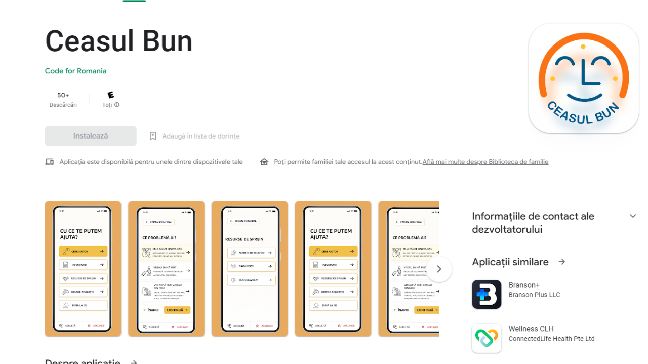 Aplicația Ceasul Bun de la Code4Romania permite raportarea abuzurilor față de persoanele cu dizabilități