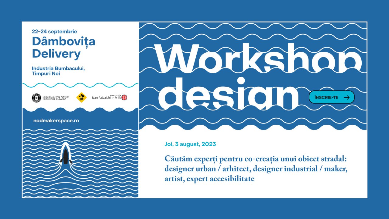 Nod Makerspace caută participanți la un workshop de design de obiect