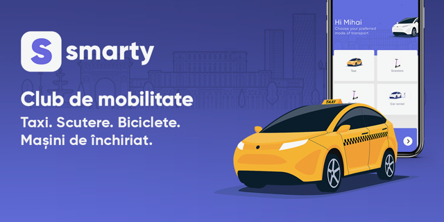 Smarty App, aplicația de mobilitate lansată de unul dintre cofondatorii Clever Taxi