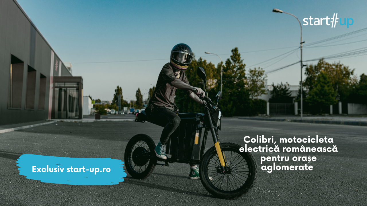 Colibri, motocicleta electrică 100% românească ce vrea să cucerească orașul