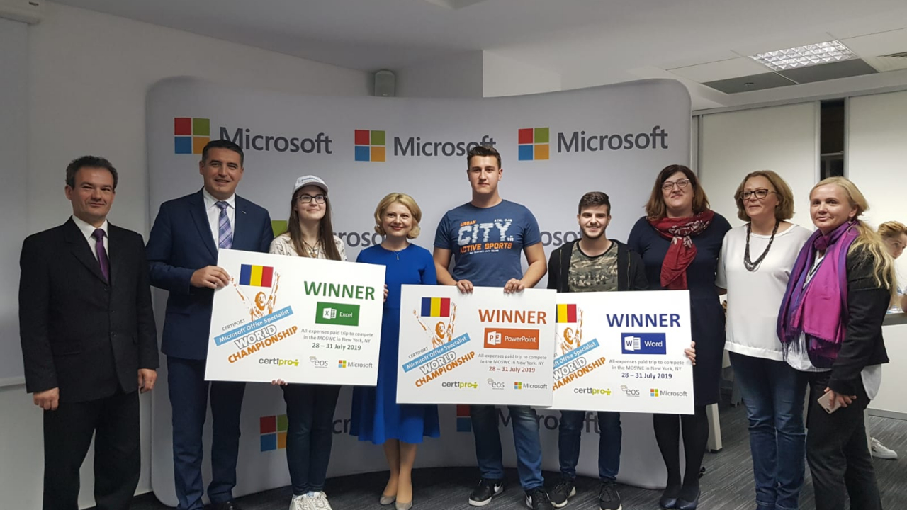 Campionii României la Microsoft Office. Cine sunt cei mai buni elevi
