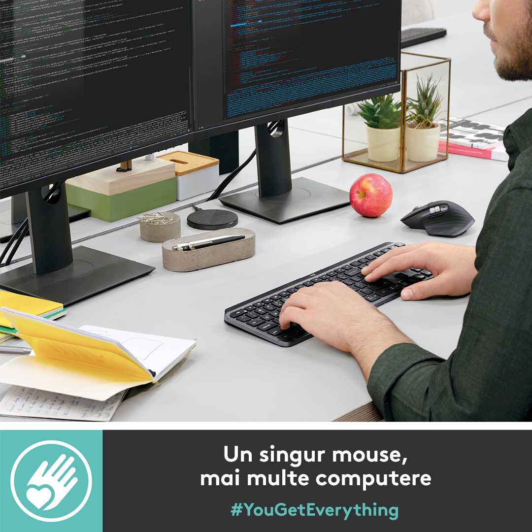 Logitech MX Master 3 și MX Keys, perfecte pentru utilizatorii avansați