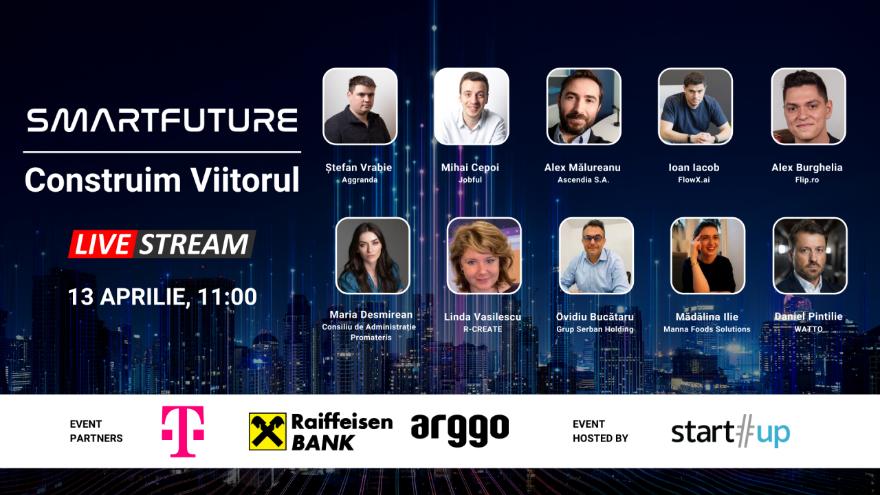 Smart Future - Înscrie-te la evenimentul care creează România de mâine