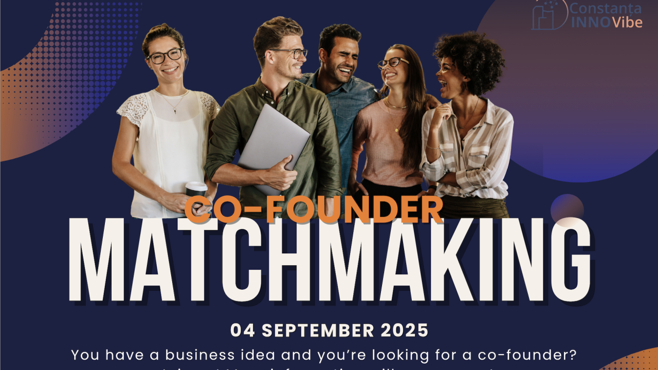 CO-FOUND ME! îți transformă ideile în business pe 4 septembrie
