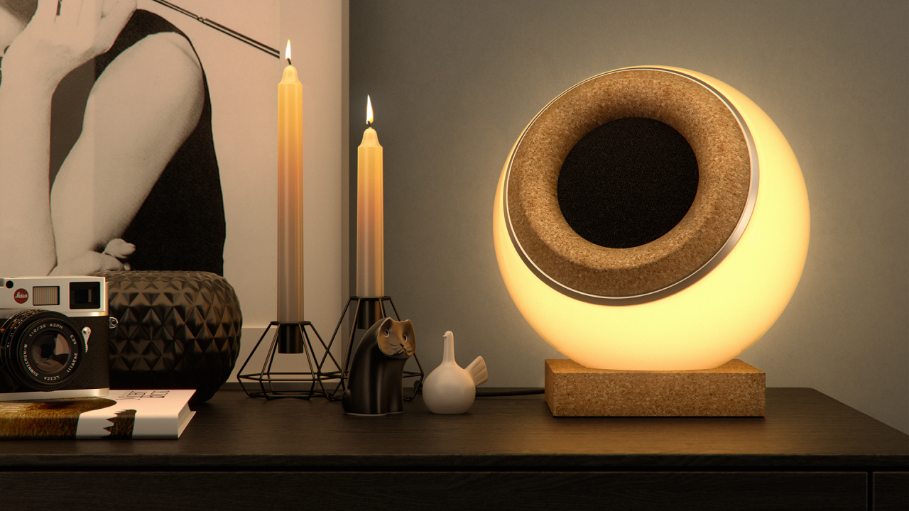 Oupio, boxa bluetooth cu lampă creată de un român