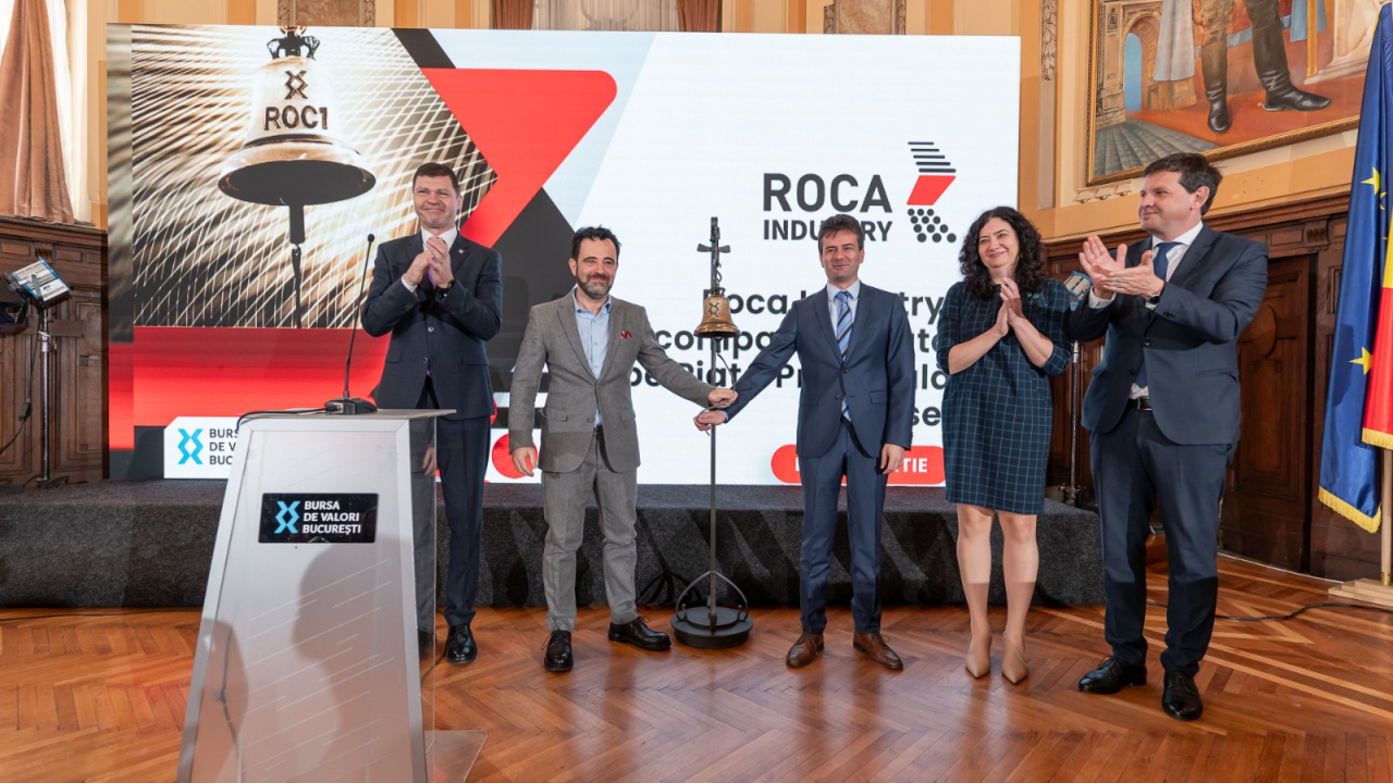 ROCA Industry intră pe Piața Reglementată a BVB, după doi ani pe piața AeRO