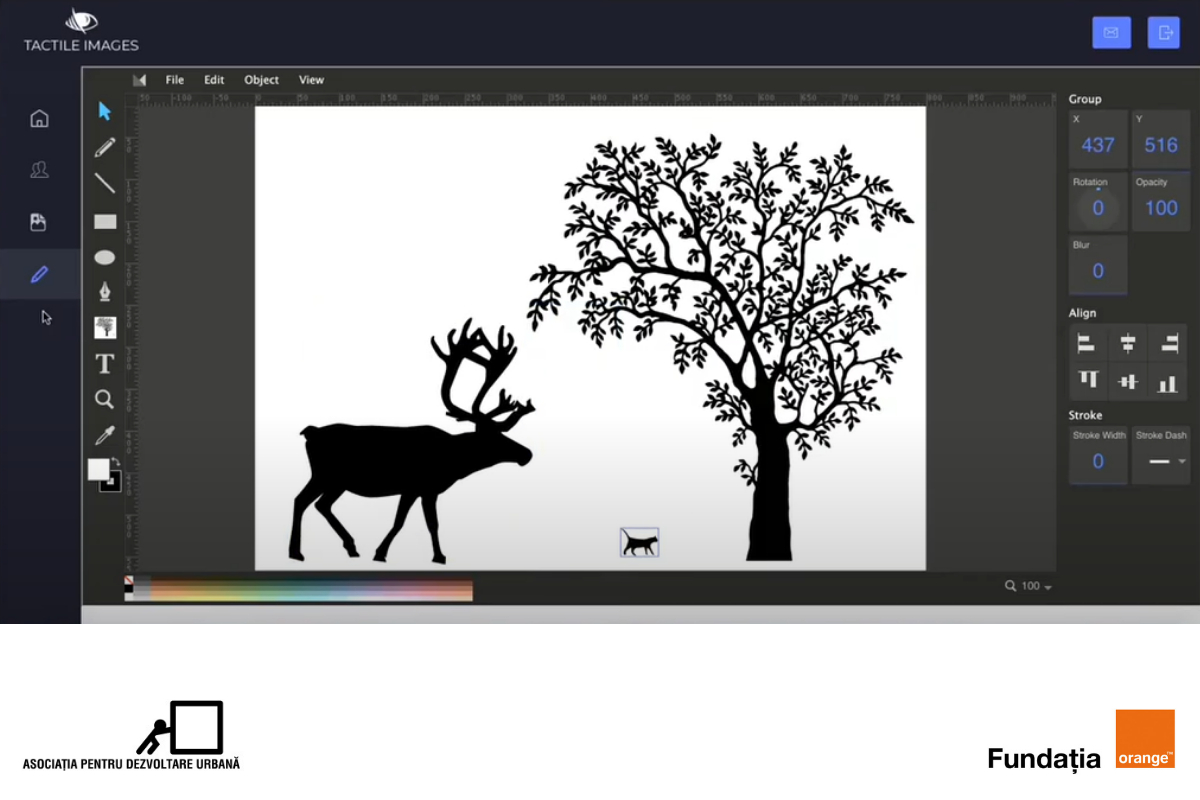 Image Creator, software ce realizează desene interactive pentru copiii nevăzători