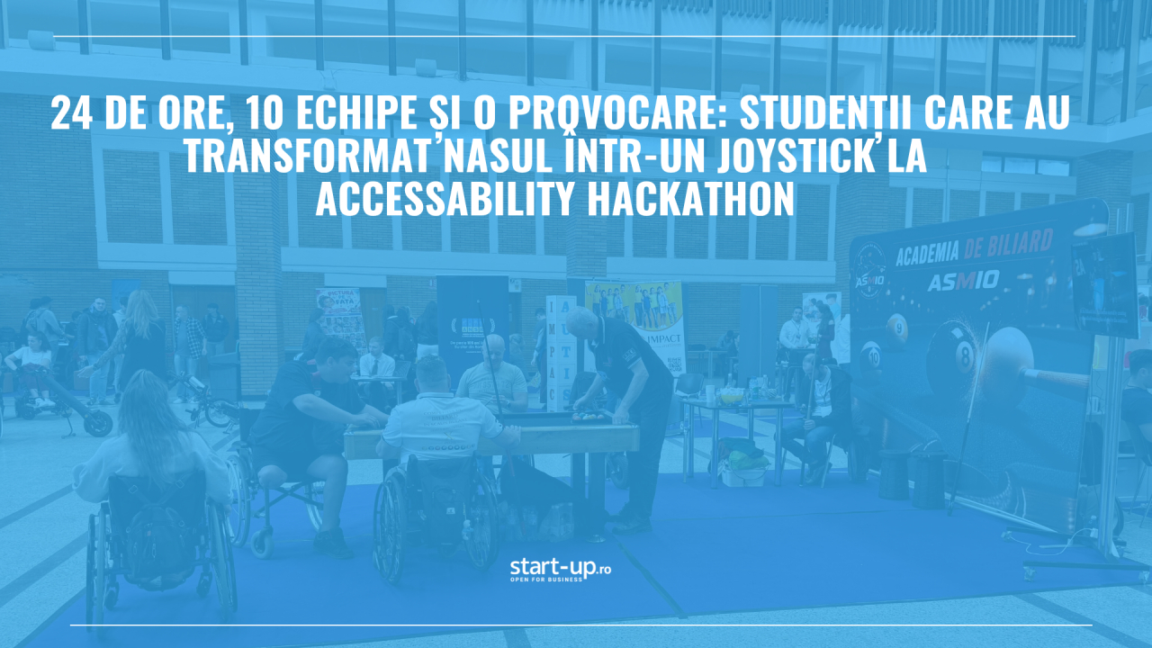24 de ore, 10 echipe și o provocare: studenții care au transformat nasul într-un joystick la AccessABILITY Hackathon