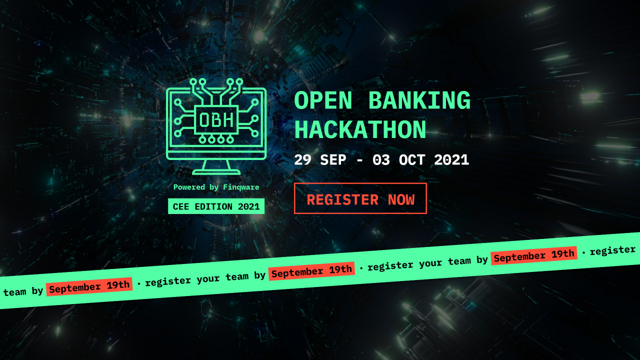 Open Banking Hackathon, prizes of 5,000 € in cash. Registrations are still open