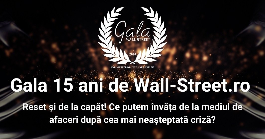 Companiile câștigătoare la Gala Wall-Street.ro 15 ani