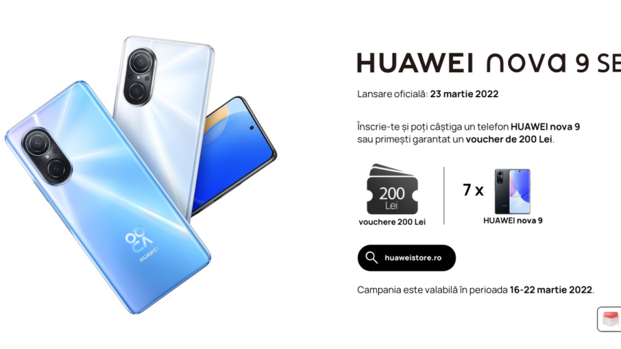 Lansare iminentă: HUAWEI Nova 9SE, MateBook D15 AMD și Watch GT Runner