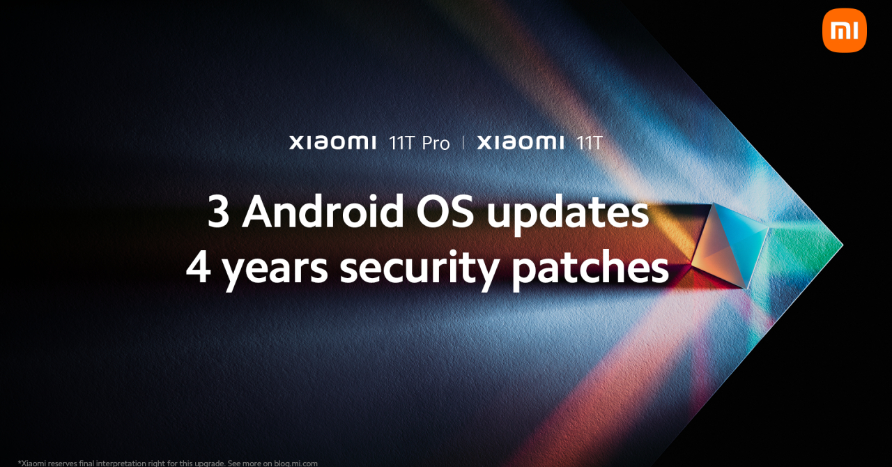 Xiaomi promite 3 upgrade-uri de sistem și 4 ani de update-uri de securitate pentru seria Xiaomi 11T