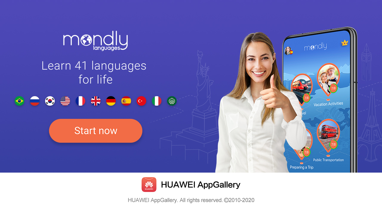 Succes pentru aplicația românească Mondly în Huawei AppGallery