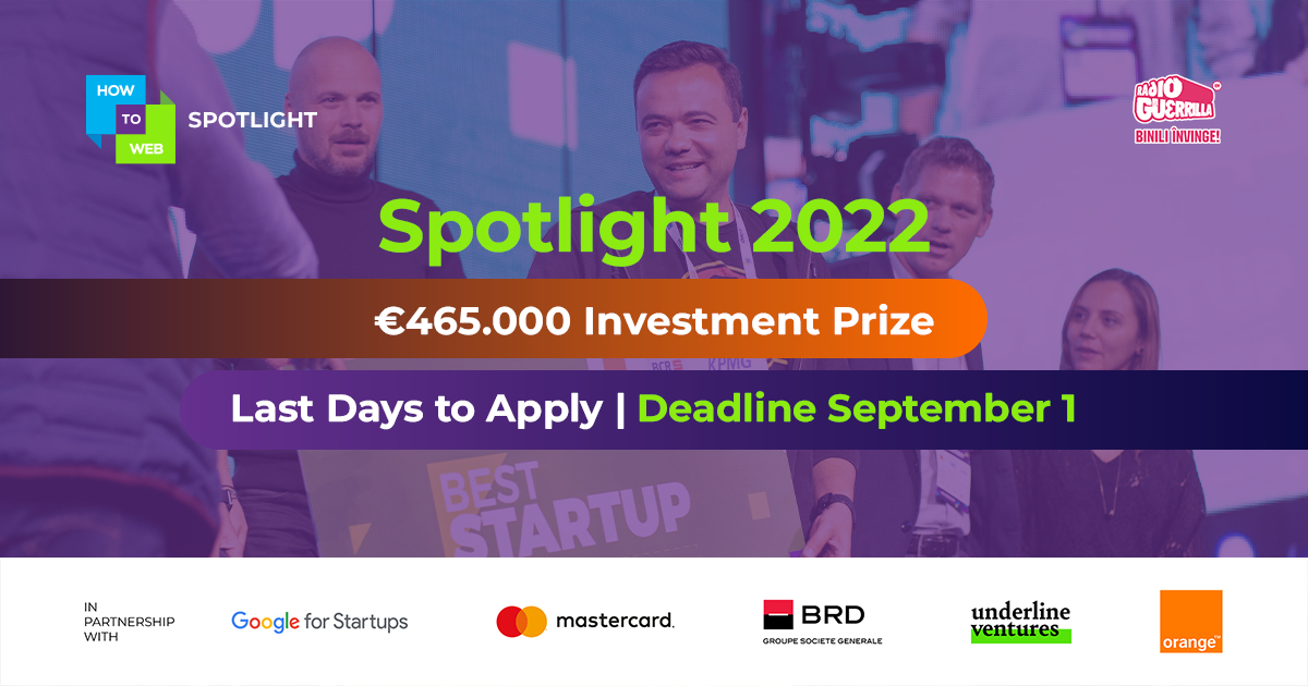 How to Web: investment-prize of €465,000 for the winner of the Spotlight competition