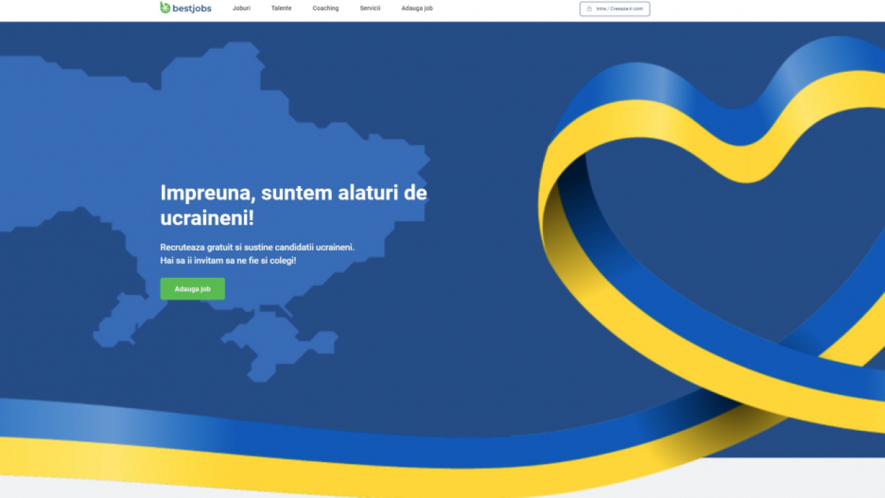 BestJobs susține refugiații ucraineni să-și găsească job în România