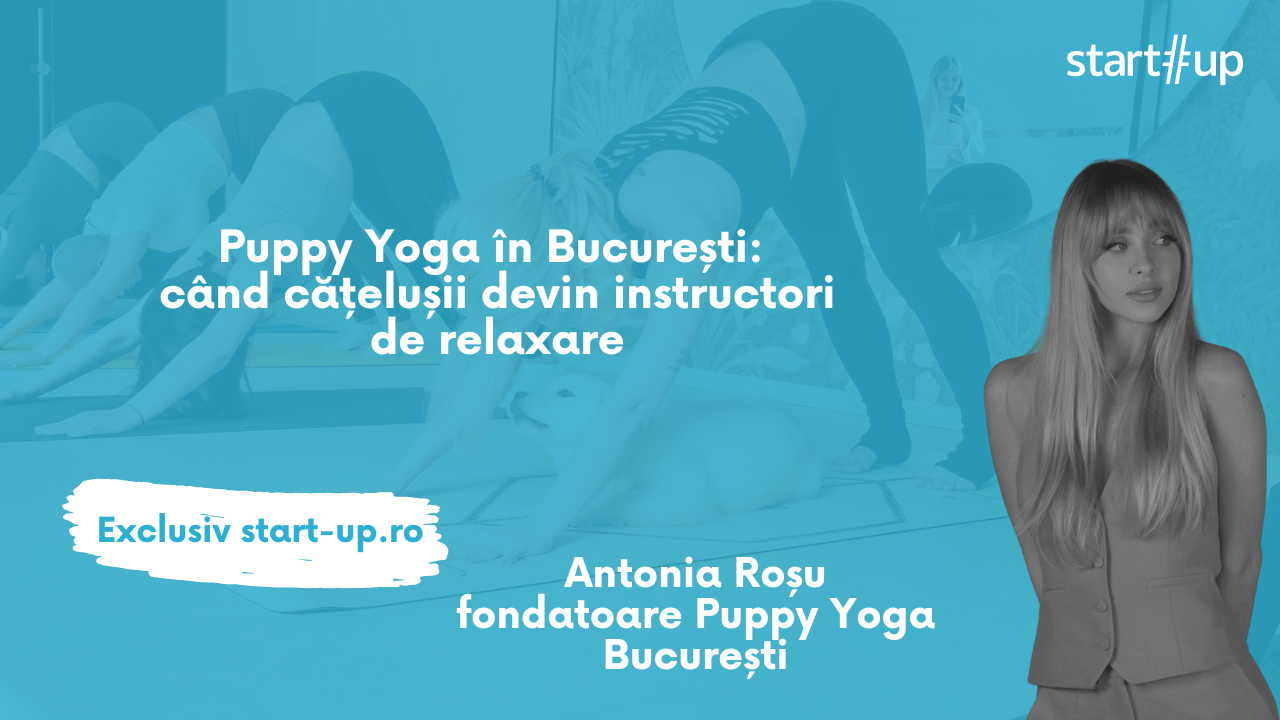 Puppy Yoga în București: când cățelușii devin instructori de relaxare
