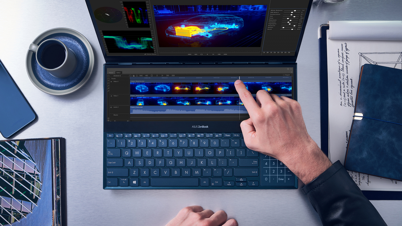 ASUS ZenBook Pro Duo: două ecrane pe un singur dispozitiv. Cât costă?