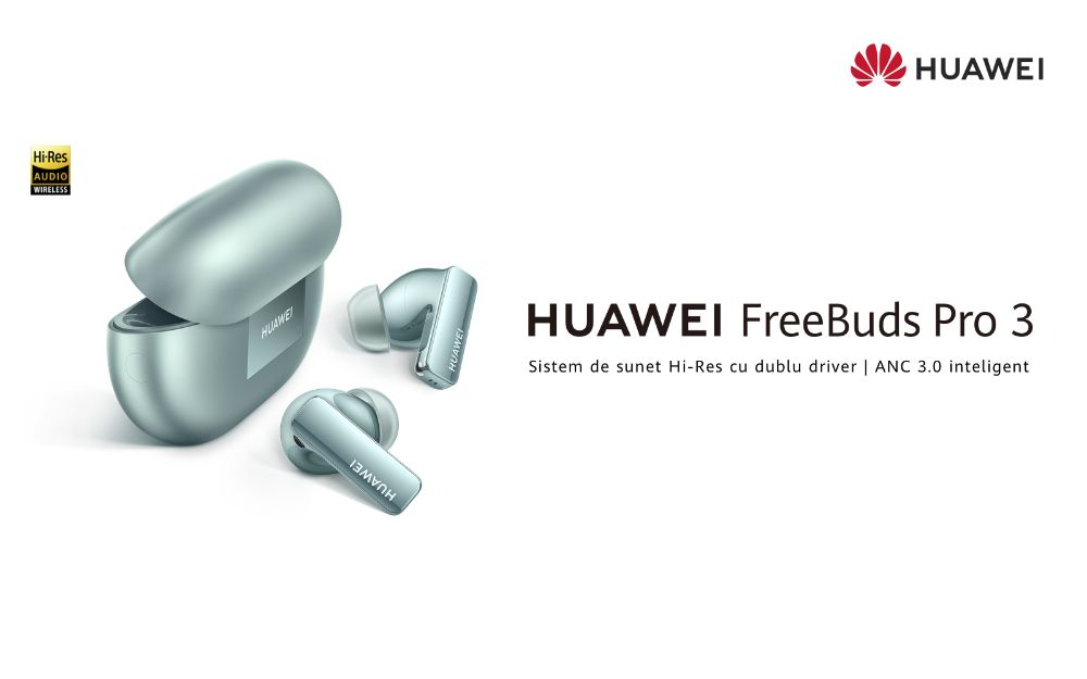 Huawei FreeBuds Pro 3 e noua generație de căști mici și cu izolare fonică