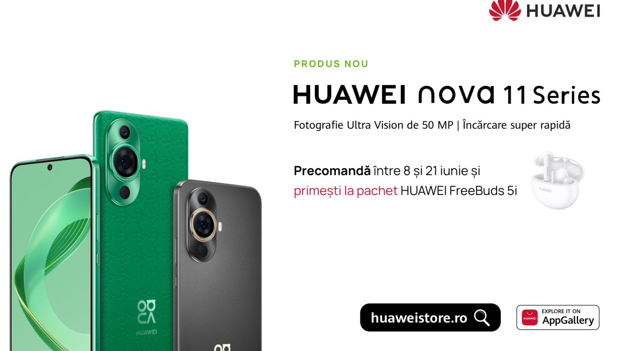 Huawei lansează seria Nova 11 în România, pentru dispozitive mid-range