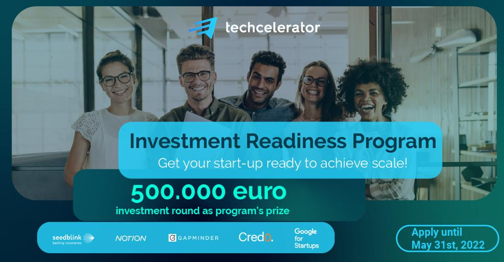 Techcelerator launches the Investment Readiness Program #2, dedicated to high-tech startups